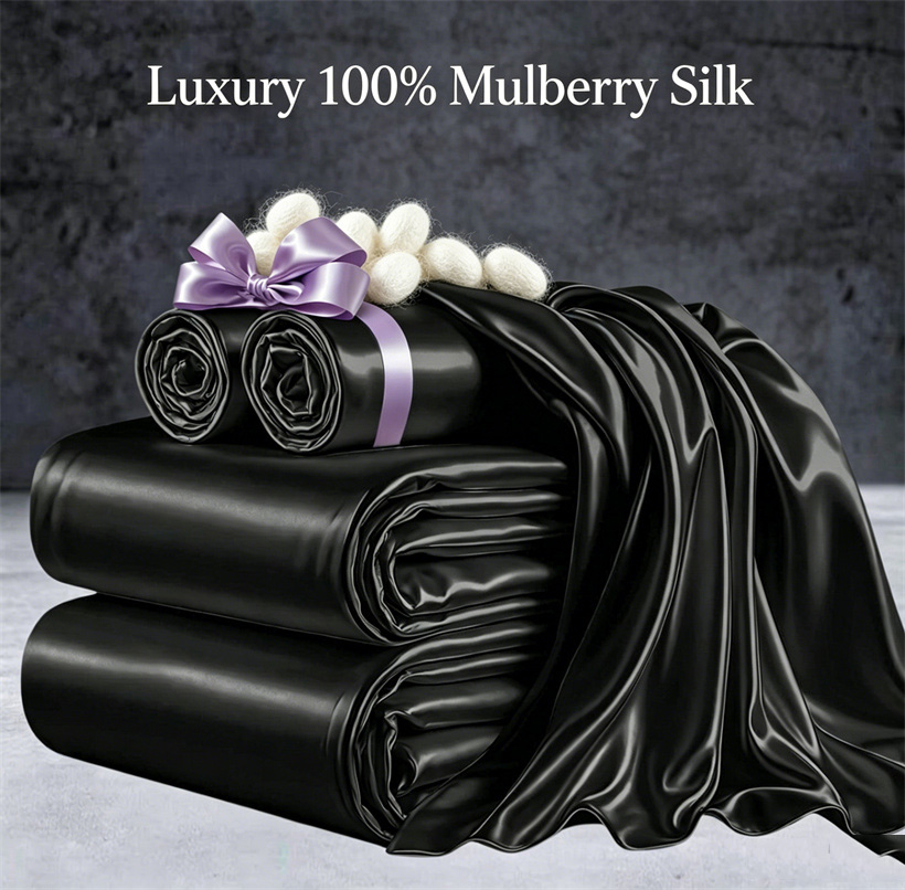 Silk Pillowcase Set - %100 Dut İpeği Yatak Örtüsü Seti,