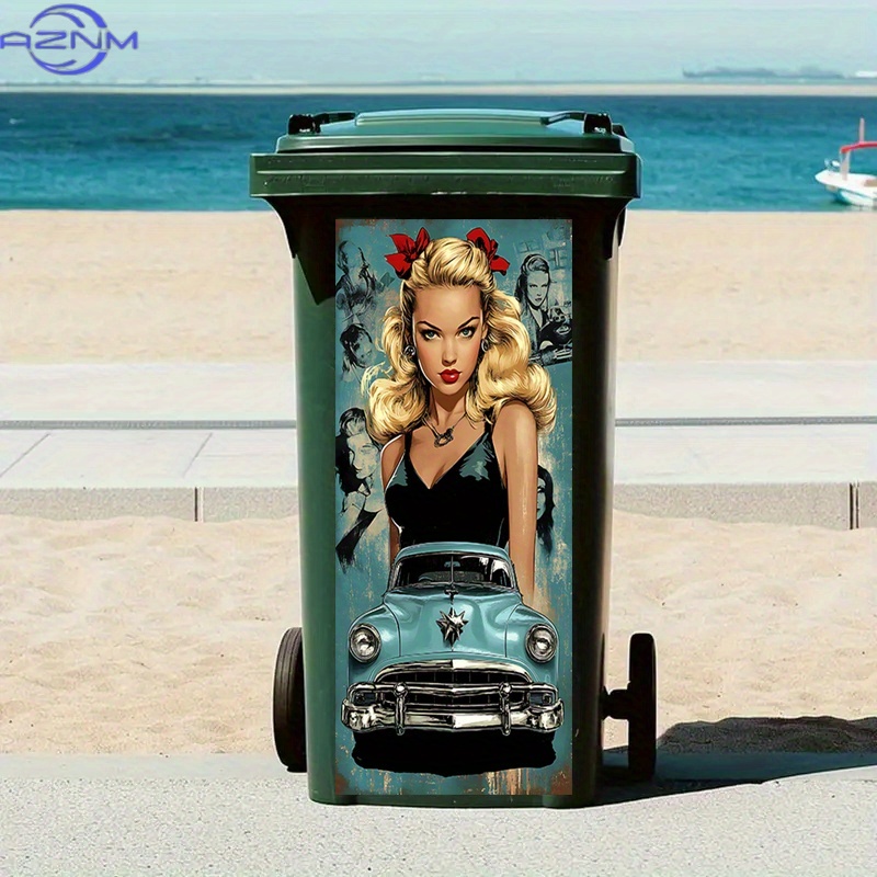 Luxury Lifestyle Cars - 1 adet Lüks Pin-Up Tarzı Sarışın