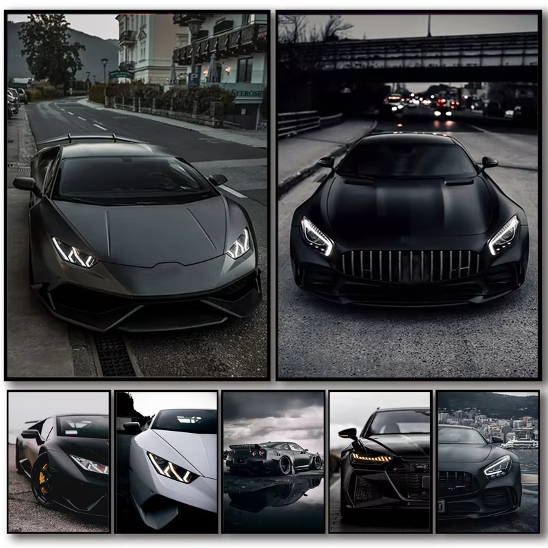 Luxury Lifestyle Cars - Büyük Siyah Endüstriyel Tarzı spor Araba