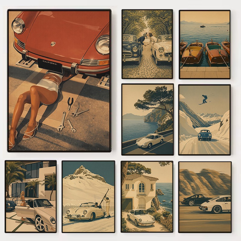 Luxury Lifestyle Cars - Retro Moda Lüks Yaşam Tarzı Yat