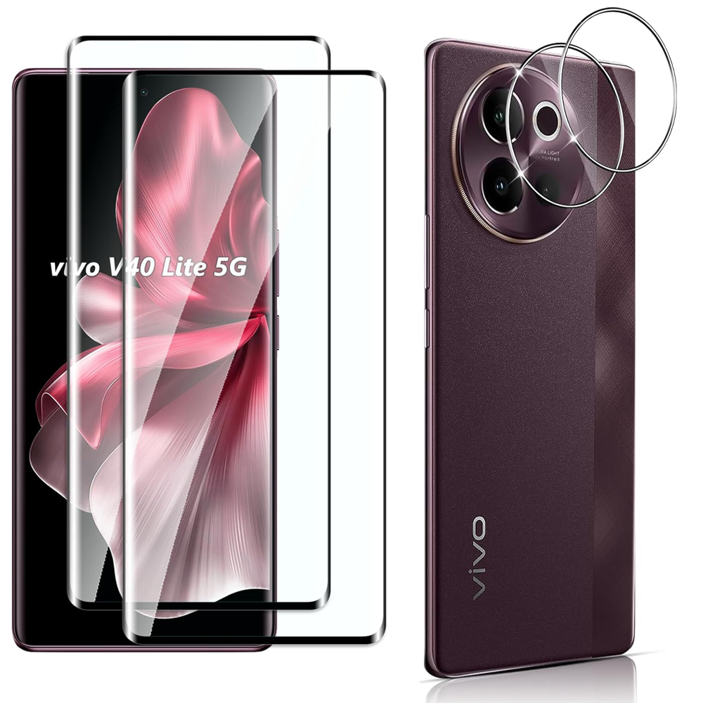 Vivo V40 - 3D Kavisli 9H Temperli Cam VIVO